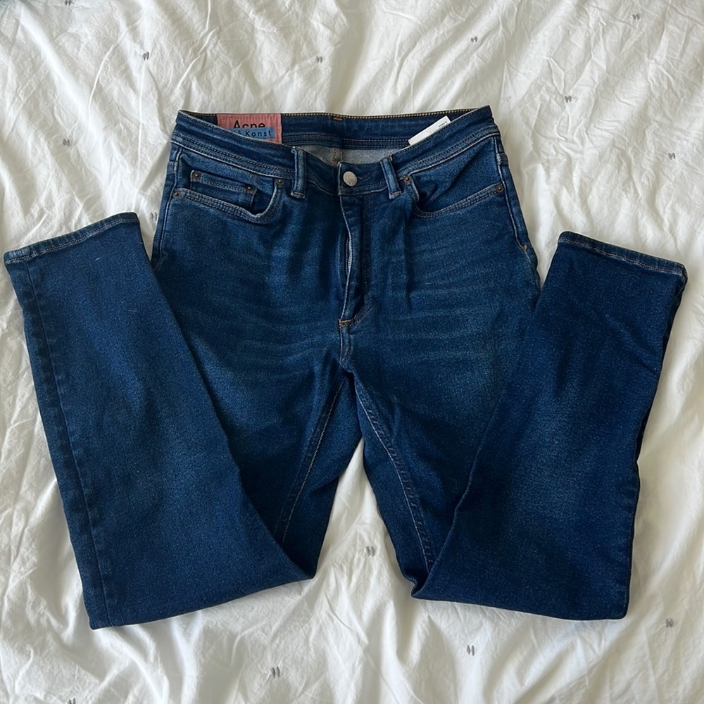 Acne studios peg high waist jeans